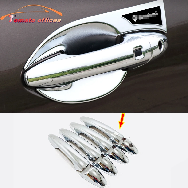 

ABS Chrome For Great Wall Cannon GWM Poer Ute 2021 2022 External Car Side Door Protector Handle Cover Decor Accessories 8PCS