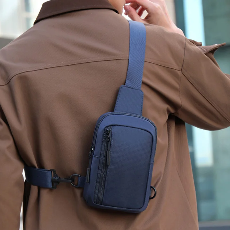 

Новая спортивная нагрудная сумка, мужской маленький рюкзак, подходящий для ежедневного использования, сумки через плечо, сумка-мессенджер для мобильного телефона, поясная сумка для мобильного телефона