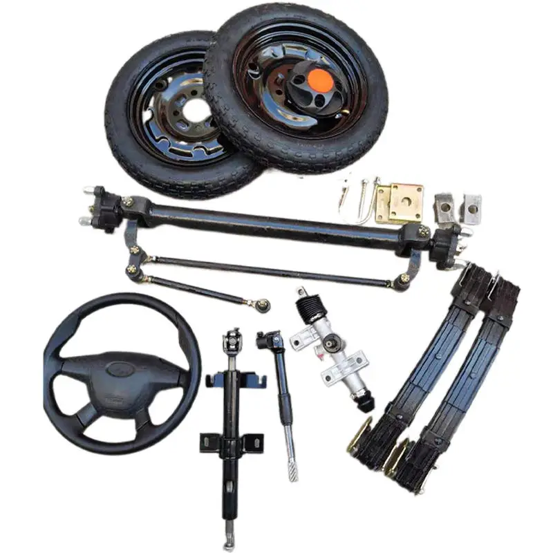 Triciclo elettrico personalizzabile 60V 1200W Kit di montaggio per auto modificato a quattro ruote Motore del mozzo Asse differenziale posteriore