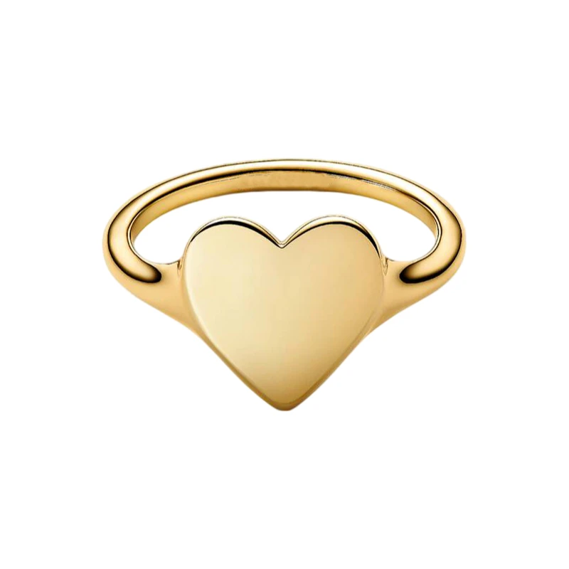 2026 New 925 Silver Sparkling Heart Princess Crown Heart-to-Heart Ring Fashion DIY Charm Jewelry Exquisite Gift view 6