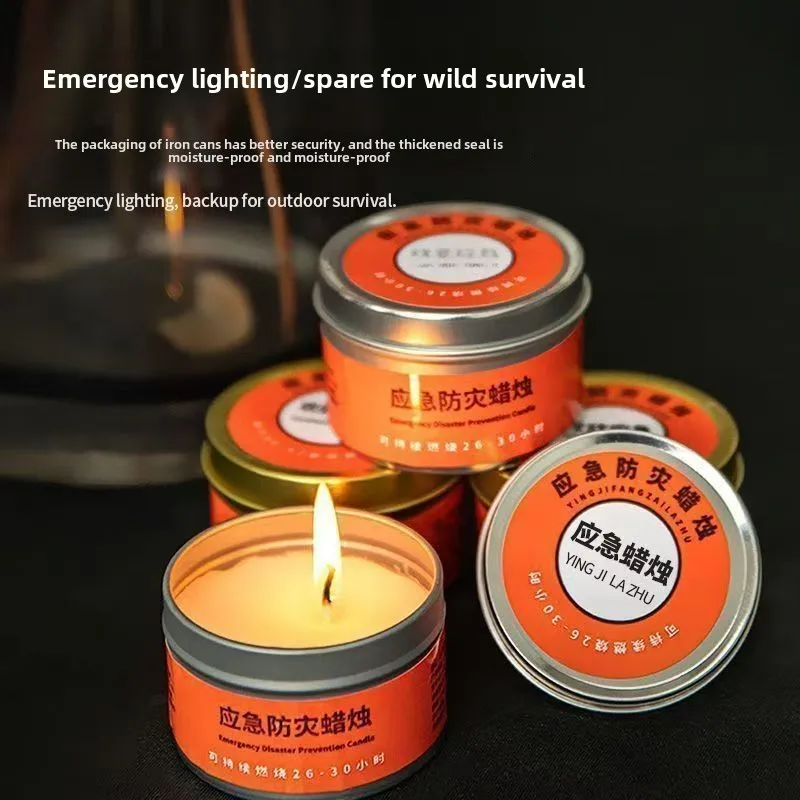 Emergency Disaster Prevention Candles Are Prepared Iron Box Outdoor Fire Protection Equipment Supplies Household Power Outage