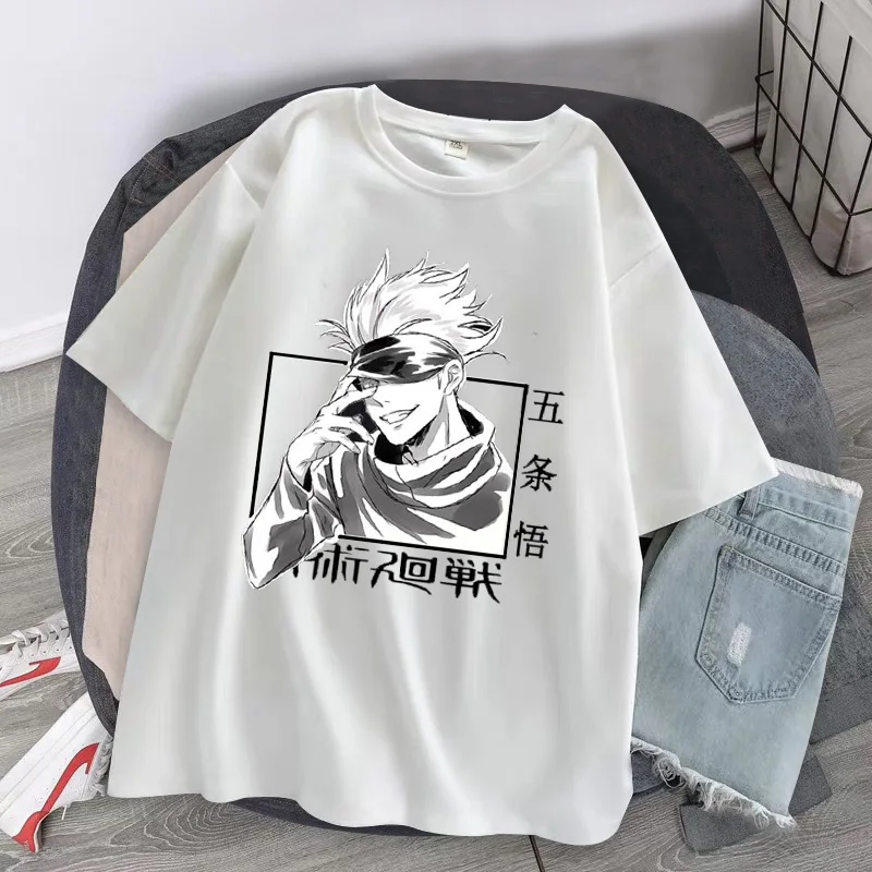 2023 Women T Shirt Japanese Harajuku Jujutsu Kaisen T-Shirt Anime Print Tees Yuji Itadori Graphic Cool Unisex Y2k Clothes Tops