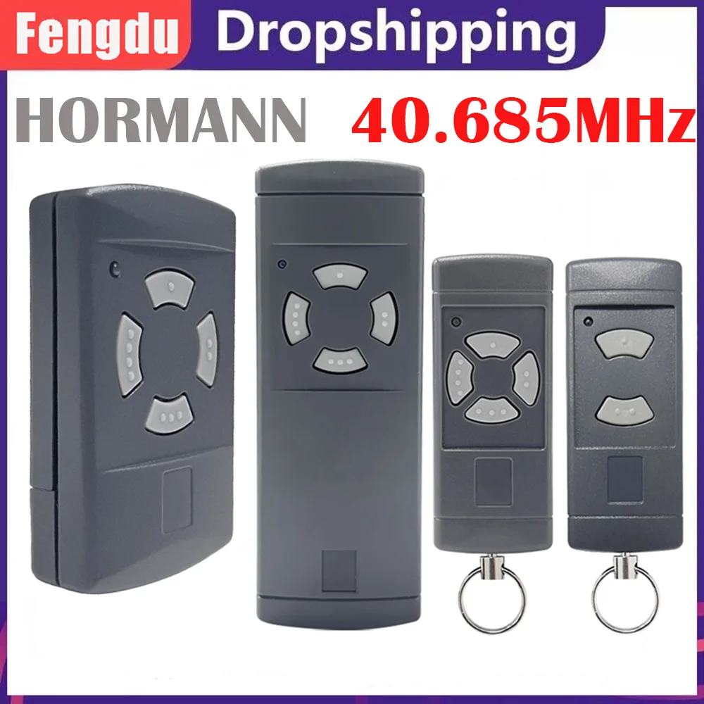 

HORMANN Grey Button Remote Control 40.685MHz HSE2 HSE4 HSM4 HS4 HSM2 HS2 Transmitter Command Gate Garage Door