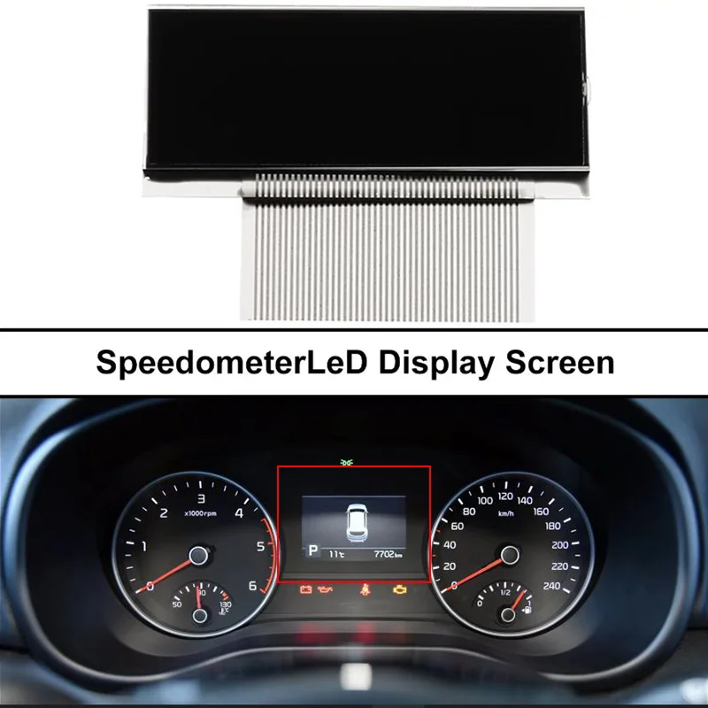 Speedometer LCD Display Screen For BMW E34 Vehicle Gauge Dashboard With Ribbon Cable Car Interior Parts Gauges Sets Dash Panels