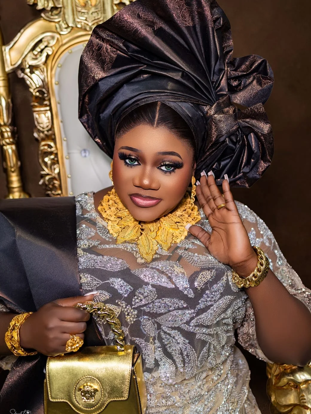 

African Sequins Beaded Lace Fabric 2025 High Quality Sequence Embroidery French Nigerian Lace Fabric for Wedding Dress