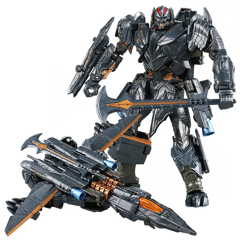 19cm Transformers 5 Pvc Material Airplane Hero Movie Character Handheld Deformable Model Desktop Ornament Collection Toys Gifts