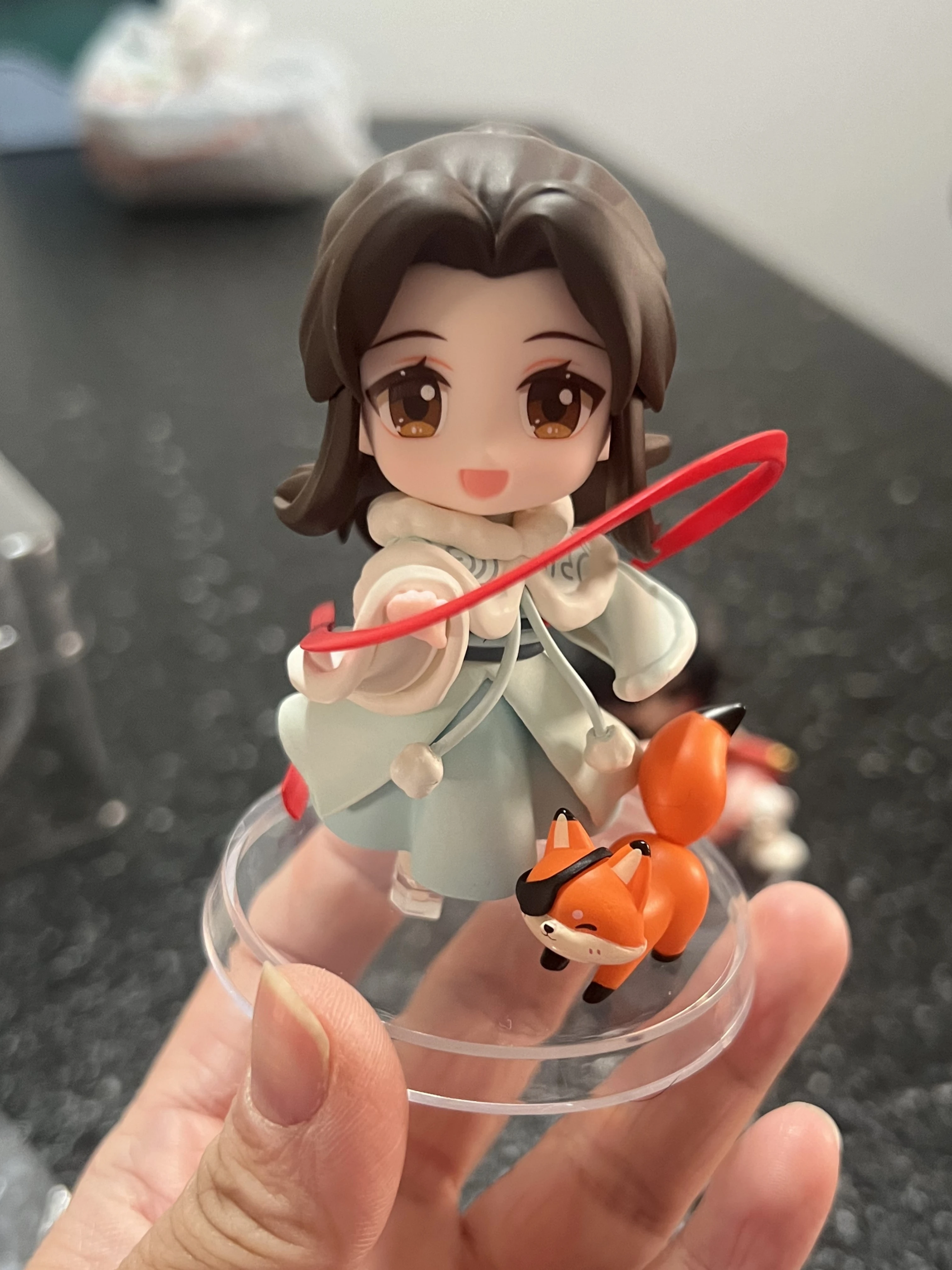 Original Tian Guan Ci Fu Anime Figure Xie Lianhua City Flying Flower Thousand Knots Q Version Dolls Model Action Figure Decor To