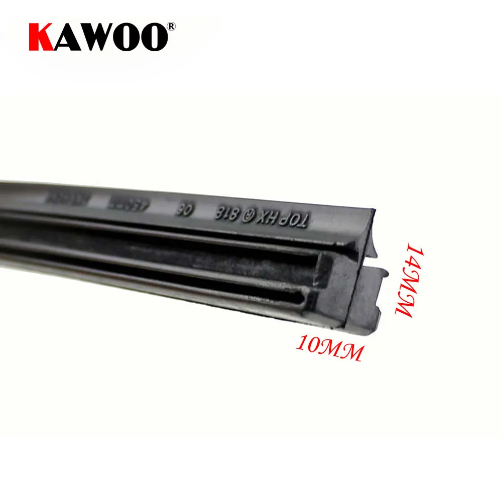 KAWOO Auto Windscreen Car Wiper Blade Strips Vehicle Insert Rubber Strip 14\