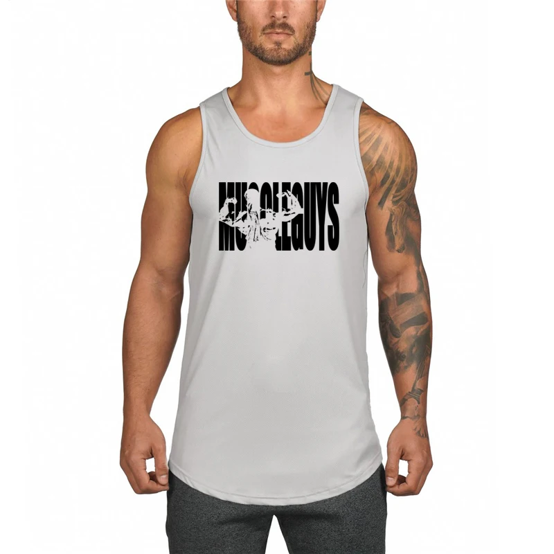 

Mens Sports Gym Mesh Workout Casual Tank Top Clothing Bodybuilding Fashion Vest Muscle Fitness Singlets Sleeveless Shirt