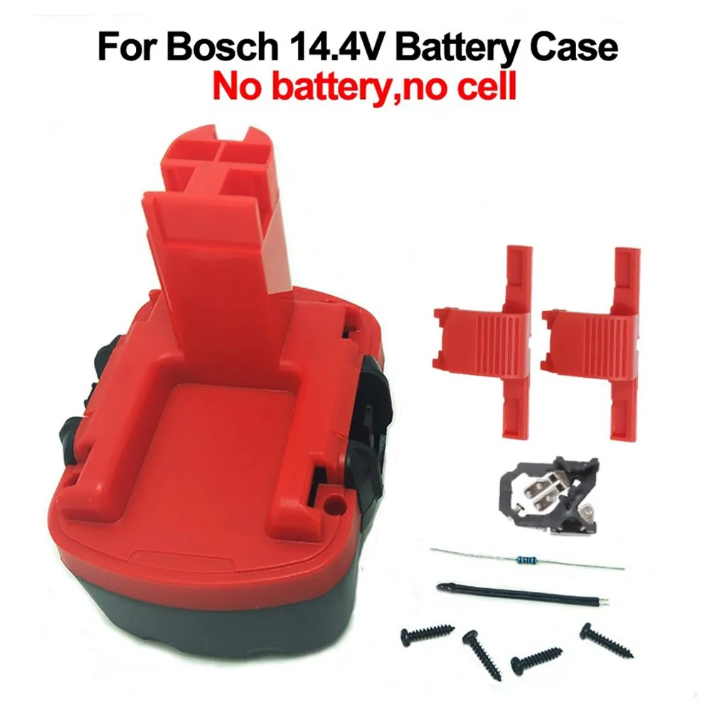 Conjunto de Bateria Ferramenta Elétrica Case Plastical sem Pilhas de Bateria para Bosch 14.4v Gsr Gds Psr 14 Ve2 Gli Substituição Escudo 1