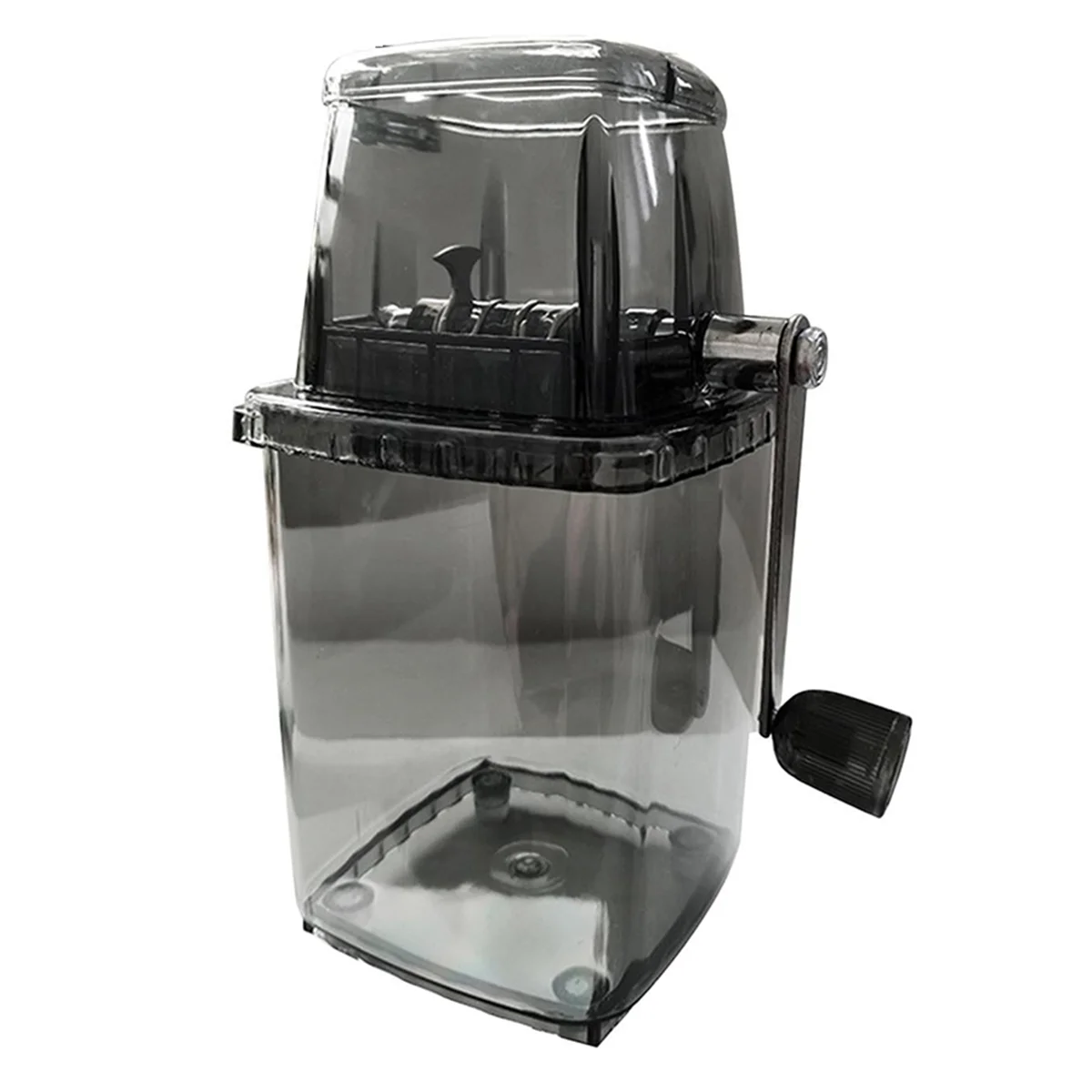 HOT Household Manual Ice Crusher Transparent Multi-Purpose Hand Shaved Ice Machine, Shaved Ice Machine, Black