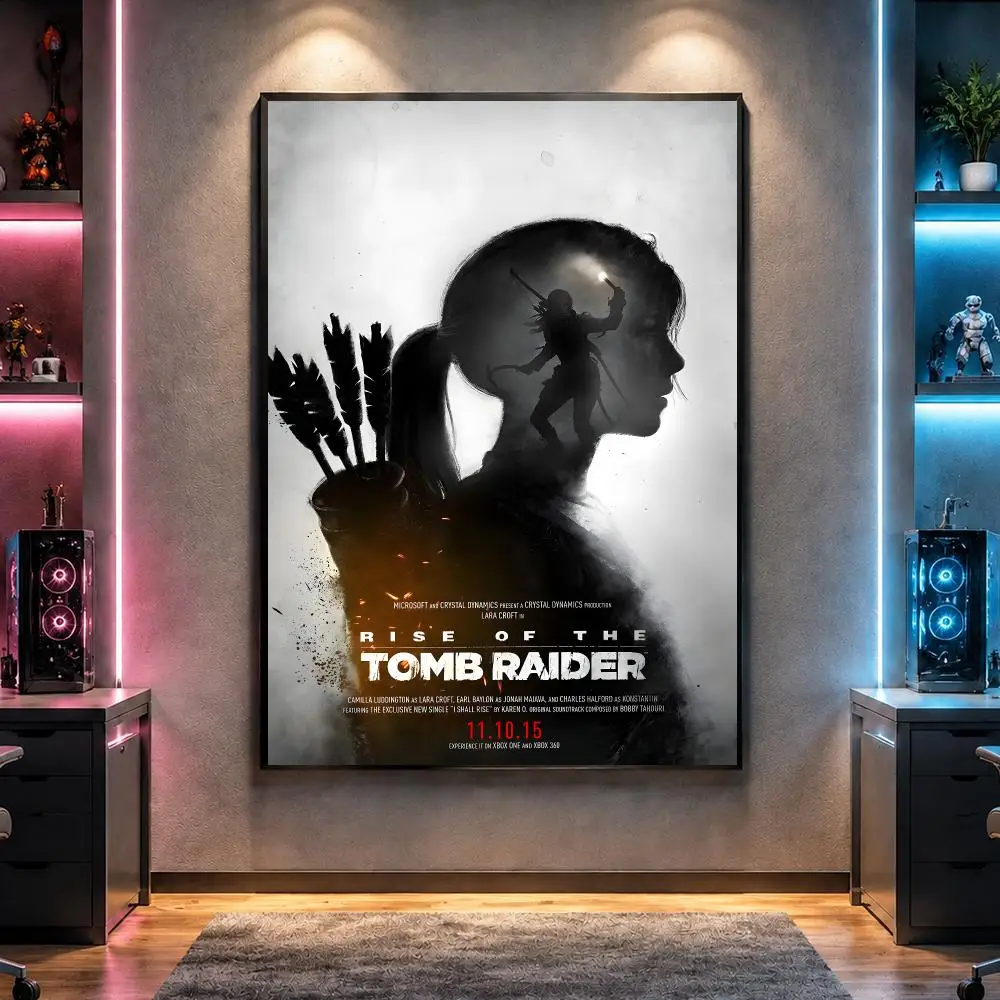 Game T-Tomb Raider Action Adventure Poster Wall Art Bedroom Living Room Dorm Bar Cafe Gym Studio Home Decor Gifts