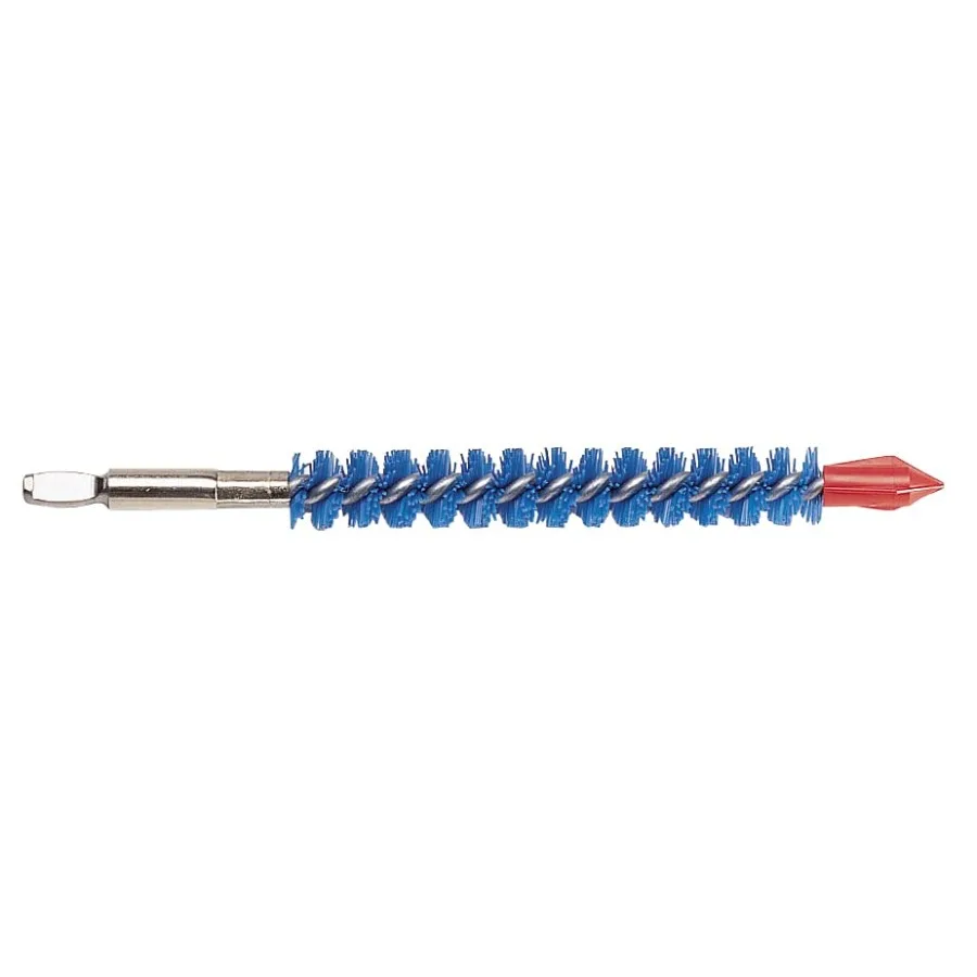 Cepillo de Limpieza de Tubos de Nylon Azul, Conexión Rápida de 5/8, Paquete de 25, para Uso Industrial, Cerdas de Nylon Duraderas, Color Azul