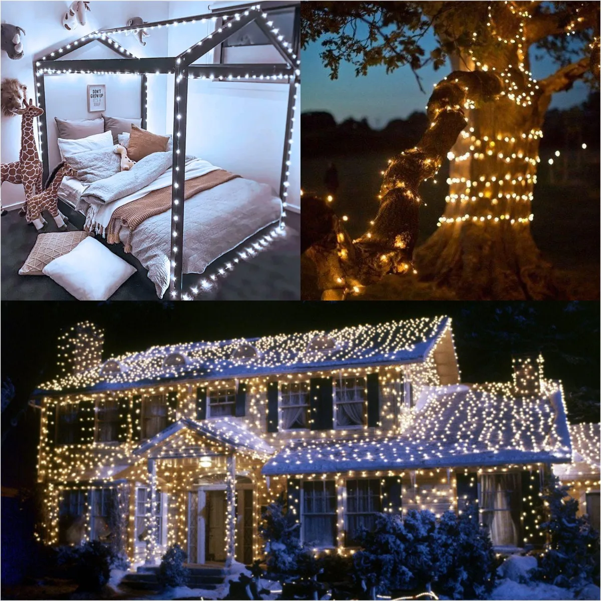 30m 50m 100m 200m LED String Lights Street Fairy Light impermeabile per luci natalizie all'aperto decorazione di nozze per le vacanze