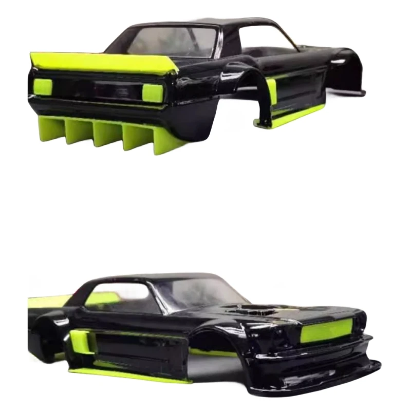 RC Drift Body 1/10 Hoonicorn Ken Block Clear Lexan carrozzeria con ala posteriore e decalcomanie adesive colorate