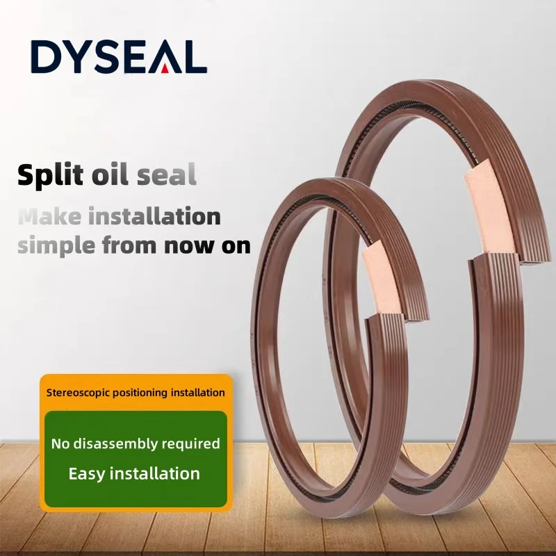 Geteilter offener Öldichtungstyp Heckwelle des Bootes Fluorkautschukdichtung Skelettöldichtung FKM Außendurchmesser: 60 * 65 * 70 * 75 * Innendurchmesser: 75/80/85/90/95 mm