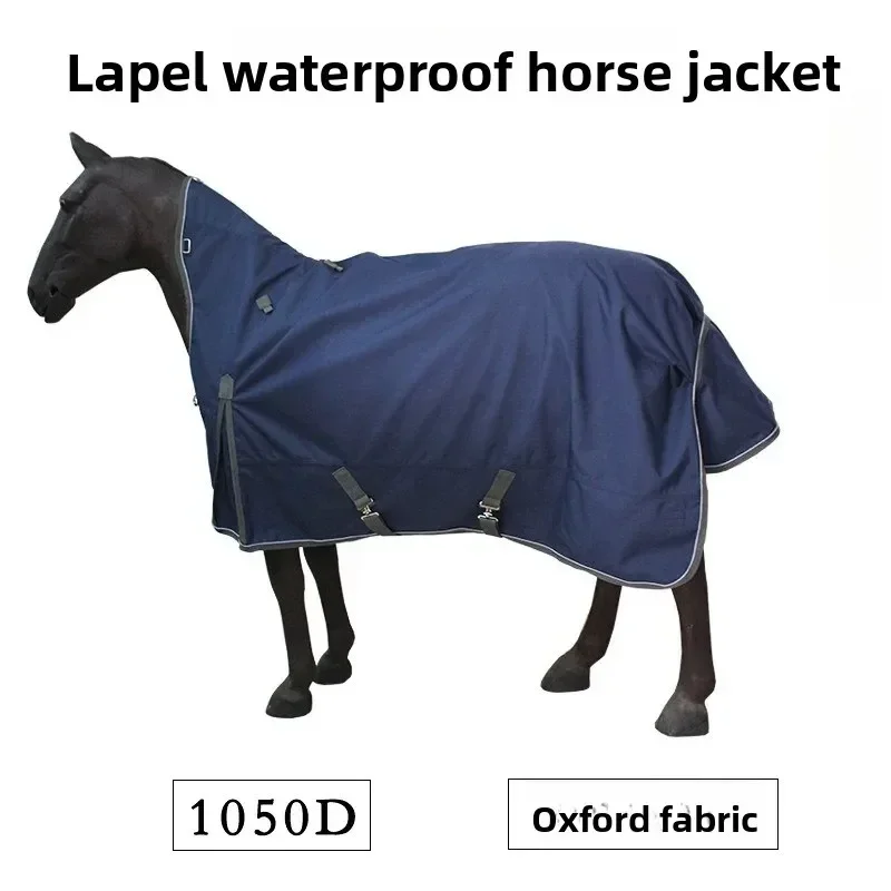 Spring and Autumn waterproof turtleneck horse clothes, lapel horse clothes are breathable and not stuffy and sweaty.