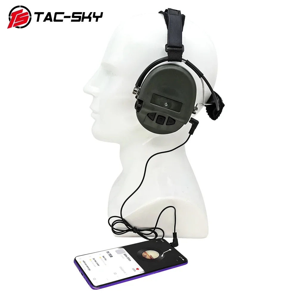 TS TAC-SKY TCI LIBERATOR II SORD Auriculares tácticos de caza Airsoft con auriculares tácticos SORDIN