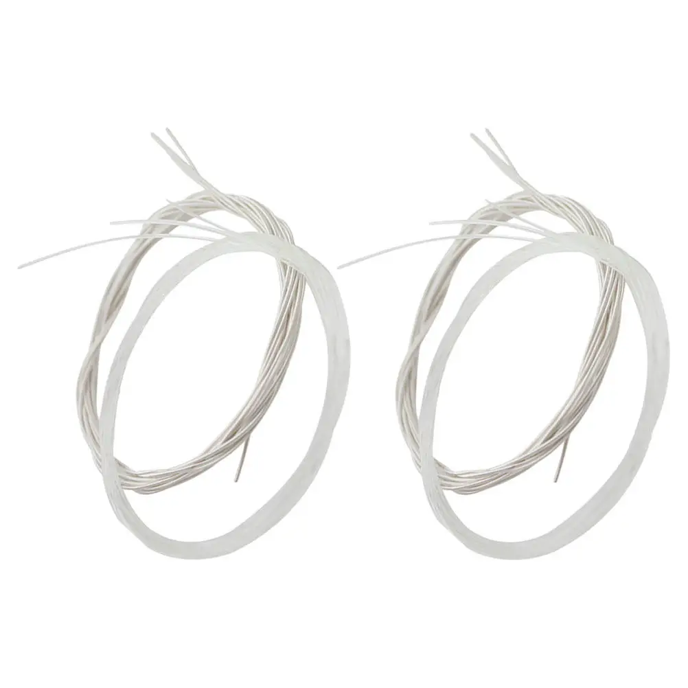 2Sets Nylon Acoustic Guitar Strings for Folk Classical Guitar Replacement Kit Precise Tuning Smooth Rich Sound Fast Setup