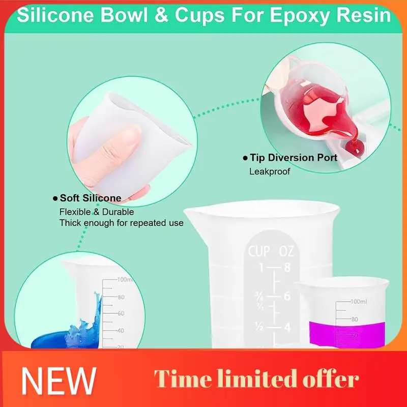 ABHU Silicone Measuring Cups Kits