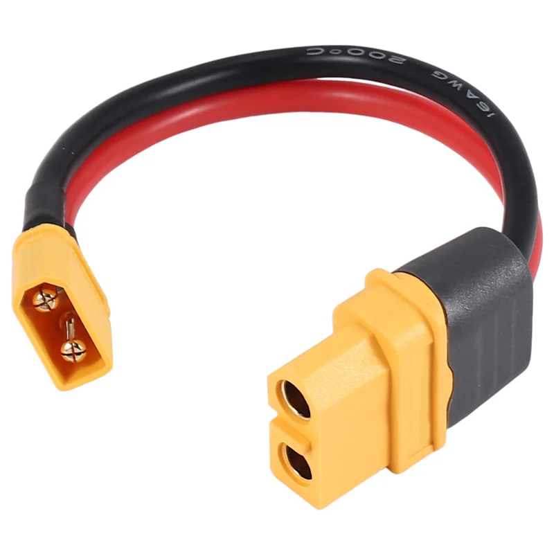 ABMF-RC Battery Cable Amass XT60 To XT30 T-Plug Connector Male Female Connector Plug With 16AWG Silicone Wire 100Mm