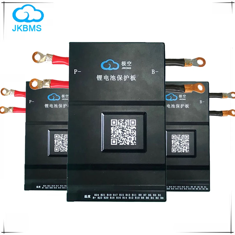 JK 4S-8S 8S-24S Smart BMS Active Balance 40A 60A 80A 100A 120A 150A 200A 300A Discharge Current For NMC Lifepo4 LTO Battery DIY