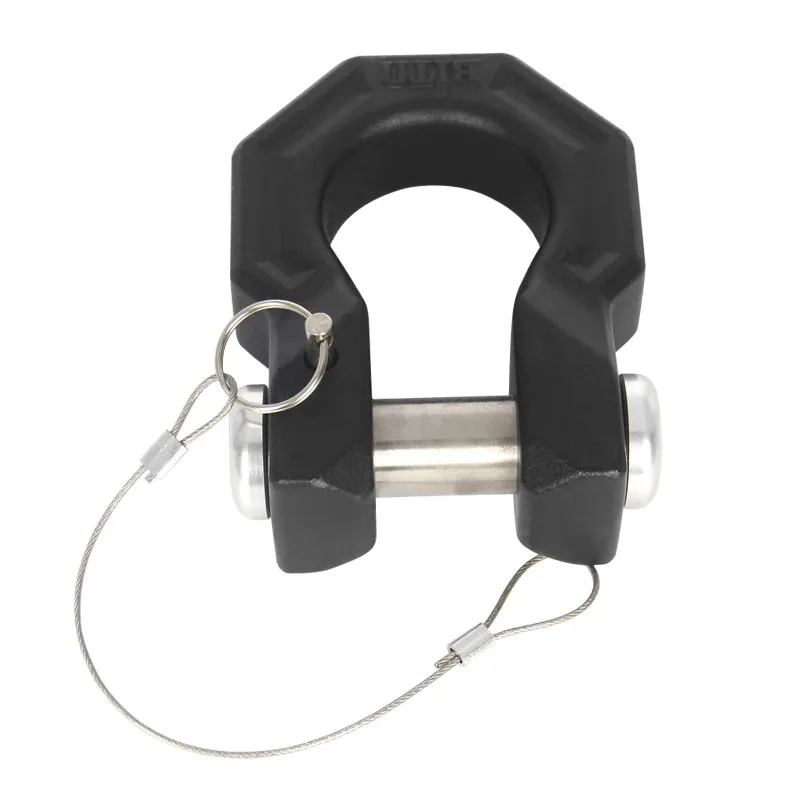 Black 7075 Aluminum Alloy Forged Trailer Hitch Bow Shackle U-hook Tow Hook Refit Partsl Off-road Car Accessoriesow