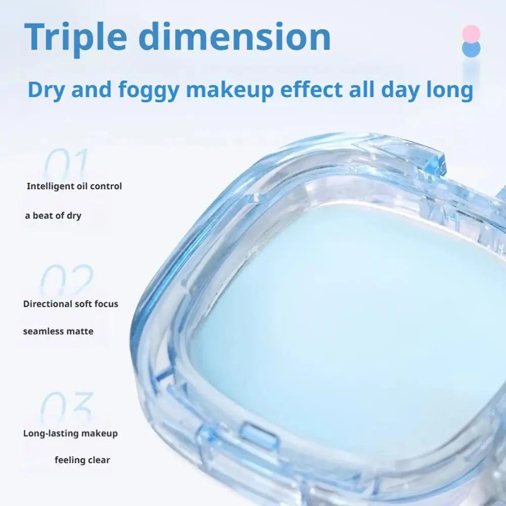 Meisu Makeup Setting Powder, natürliches puderfreies, mattes Ölkontrolle, wasserfestes, langanhaltendes Make-up, erfrischendes, nicht verschmierendes Gesichts-Make-up