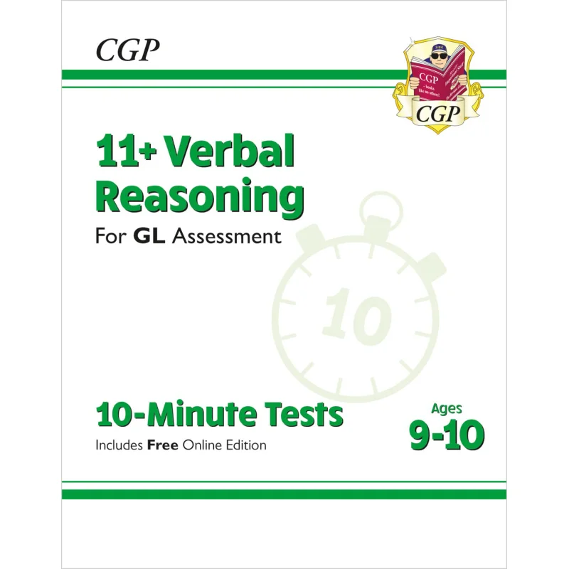 11 GL 10Minute Tests Verbal Reasoning  Ages 910 With Online Edition CGP Books Coordination Group Publications 9781789083064 Book