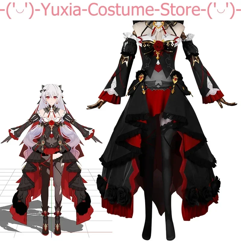 Honkai Impact 3rd Theresa Apocalypse Oath Under The Moon Women Cosplay Costume Cos Game Anime Party Uniform Hallowen Play