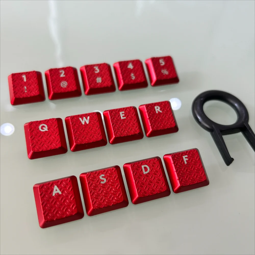 

Red DIY translucent keycap compatible with GL switch Logitech G913 G915 G813 G815 gaming mechanical keyboard, anti slip