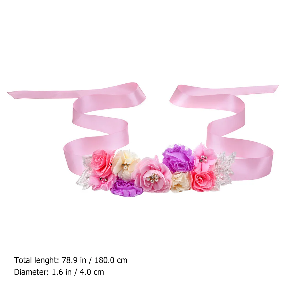 حزام خصر على شكل زهرة لؤلؤية لفستان الزفاف، حزام خصر مزخرف بالزهور، إكسسوار مثالي لحفلات وصيفة العروس