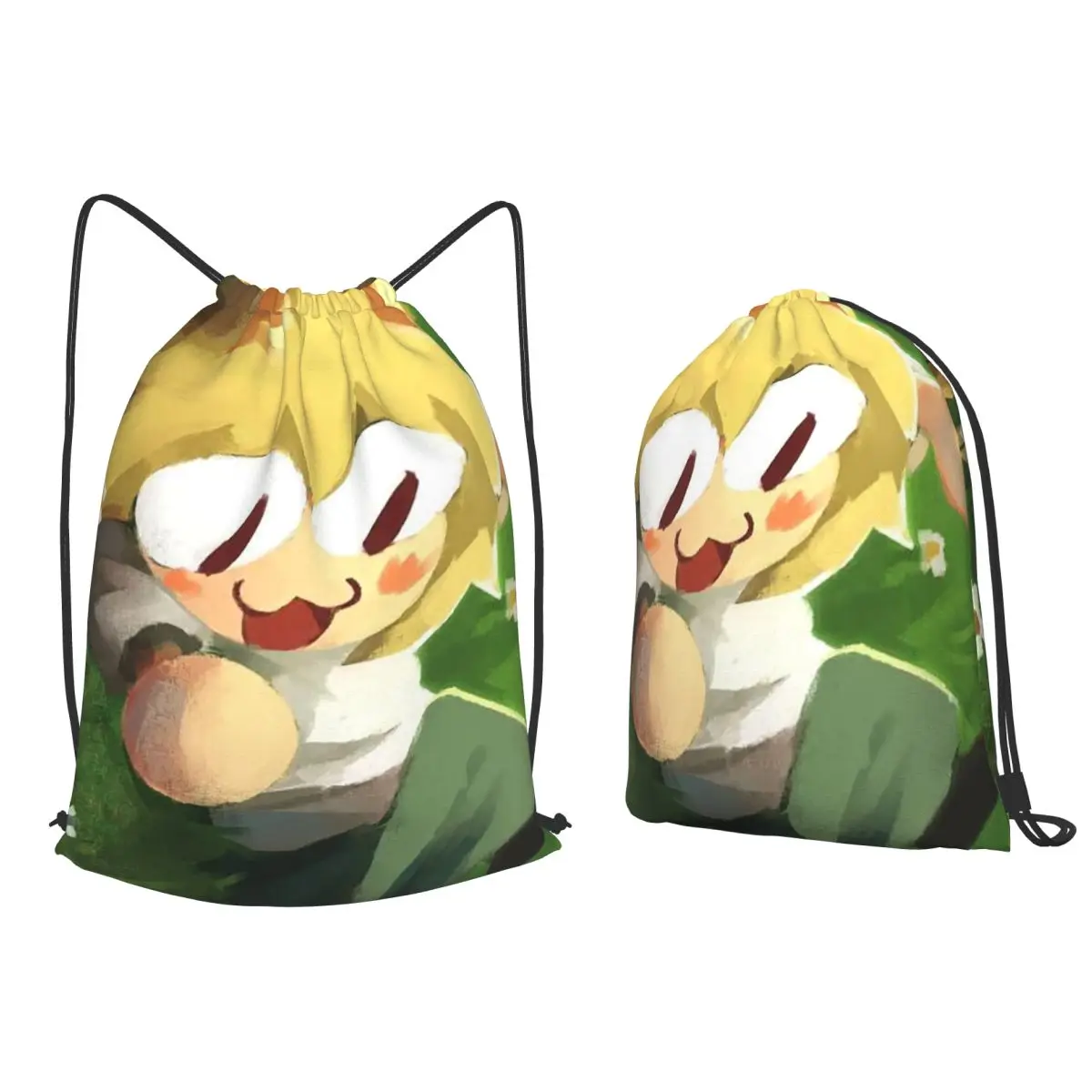 Mochilas de dibujos animados Neco-Arc Game Cabinet, bolsas informales con cordón, bolsas para zapatos, bolsas para libros para hombres, mujeres y estudiantes