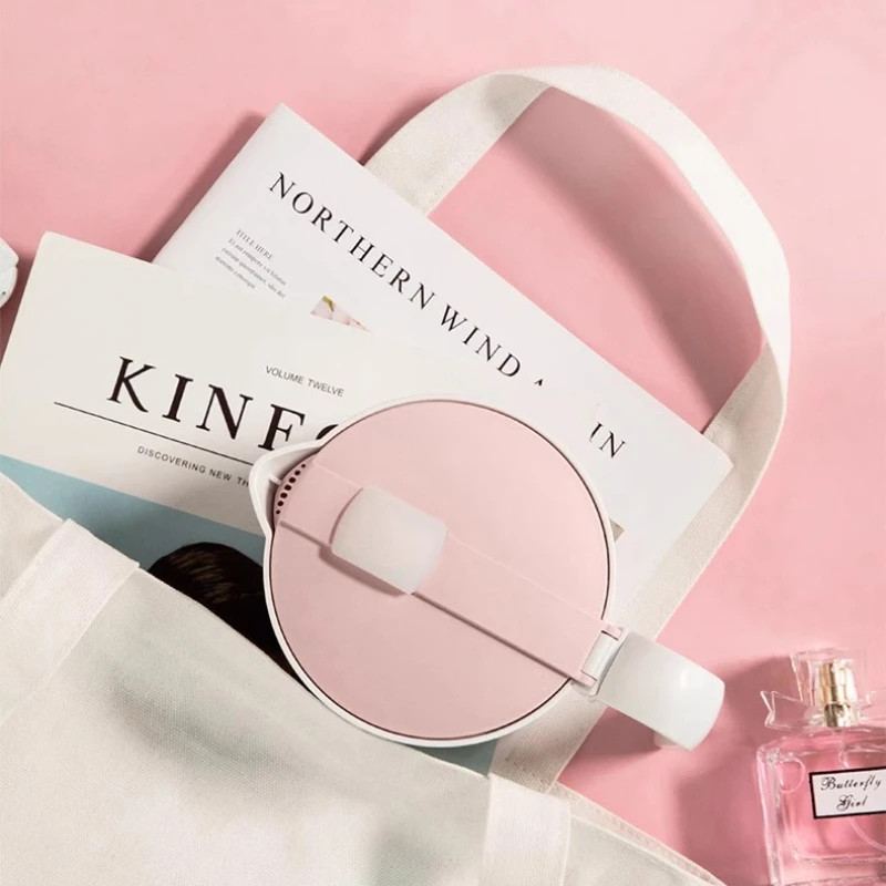 Foldable Electric Kettle, Portable Travel Boiling Cup, Mini Stainless Steel Heating Mug, Compact Thermal Water Boiler