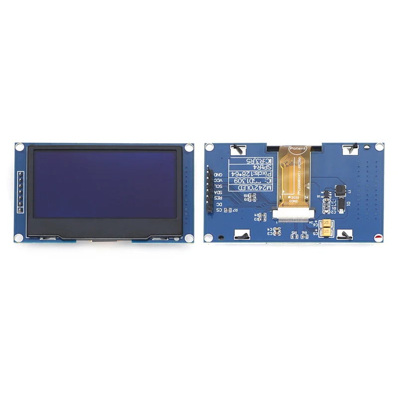 Connecteur technique pour écran LCD OLED, écran LCD 2.42 pouces, écran LCD 128x64, câble IIC4, SPI1309, blanc, jaune, bleu, vert, 1 à 10 pièces