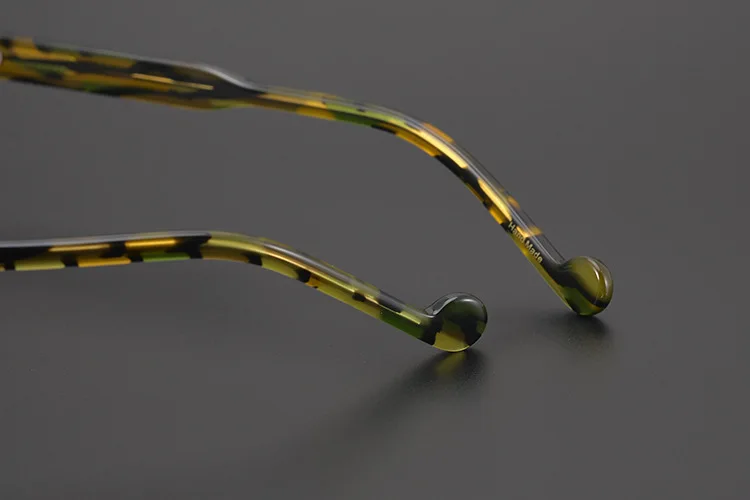 55104 Runde Acetat Brillen Rahmen Männer Myopie Brillen Frauen Optische Gläser Steampunk Brillen – Detail 24