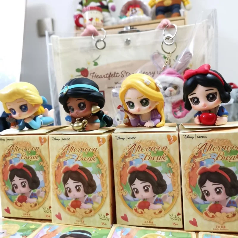 Disney Princess Afternoon Rest Series Blind Box Toy Tide Play Cute Doll Anime Action Figures Mystery Box Collect Model Girl Gift