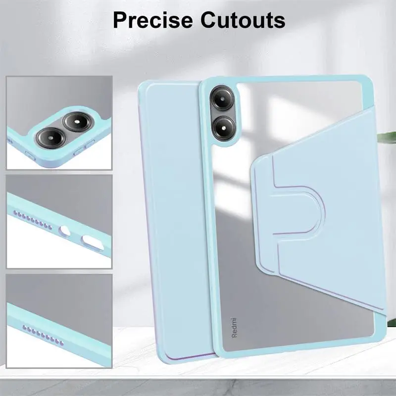 For Lenovo Tab M11 Case 11 inch TB330FU 360° Rotation Protective Smart Cover Funda for Xiaoxin Pad 2024 TB331FC Tablet Cases