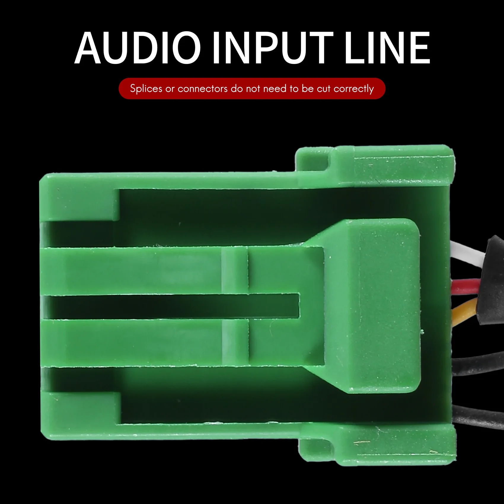 6Pin Green Connector Stereo 3.5MM Jack  o Aux-in MP3 Cable Wire for Honda Jazz Fit 2002-2006