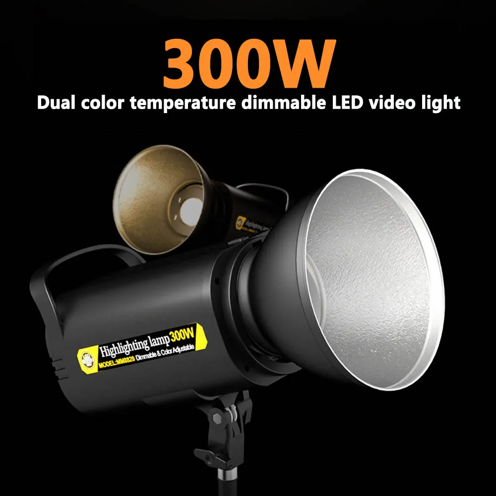 Top! 300W LED Photography Lights 5700K Stepless Dimming Video Light Photo Studio Live Fill Light Professional Photographic