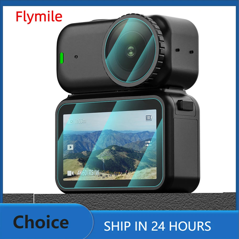 Flymile Displayschutzfolie für DJI OSMO NANO, Kameraobjektivschutz, gehärtetes Glas, kratzfeste Folie, Zubehör