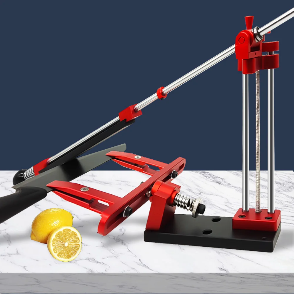 

360° Rotation Flip Fixed-Angle Knife Sharpening Kit -Professional Knife Sharpener with Whetstones -Abrasive Holding System Tools