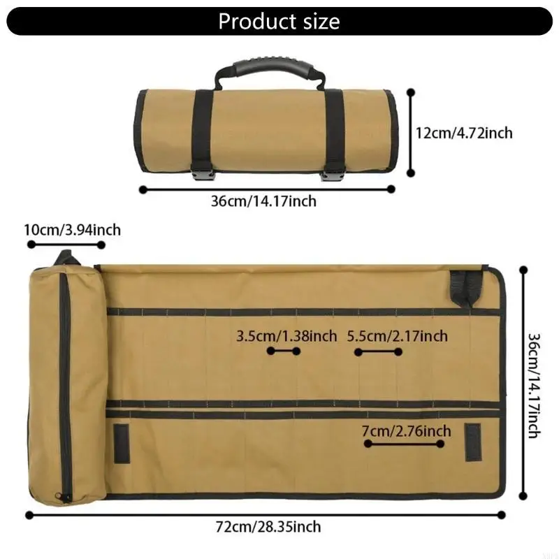 

X9FA Oxford Cloth Tool Waterproof Roll Up Bag for Easy Access and Organization of Tools in Various Work Environment