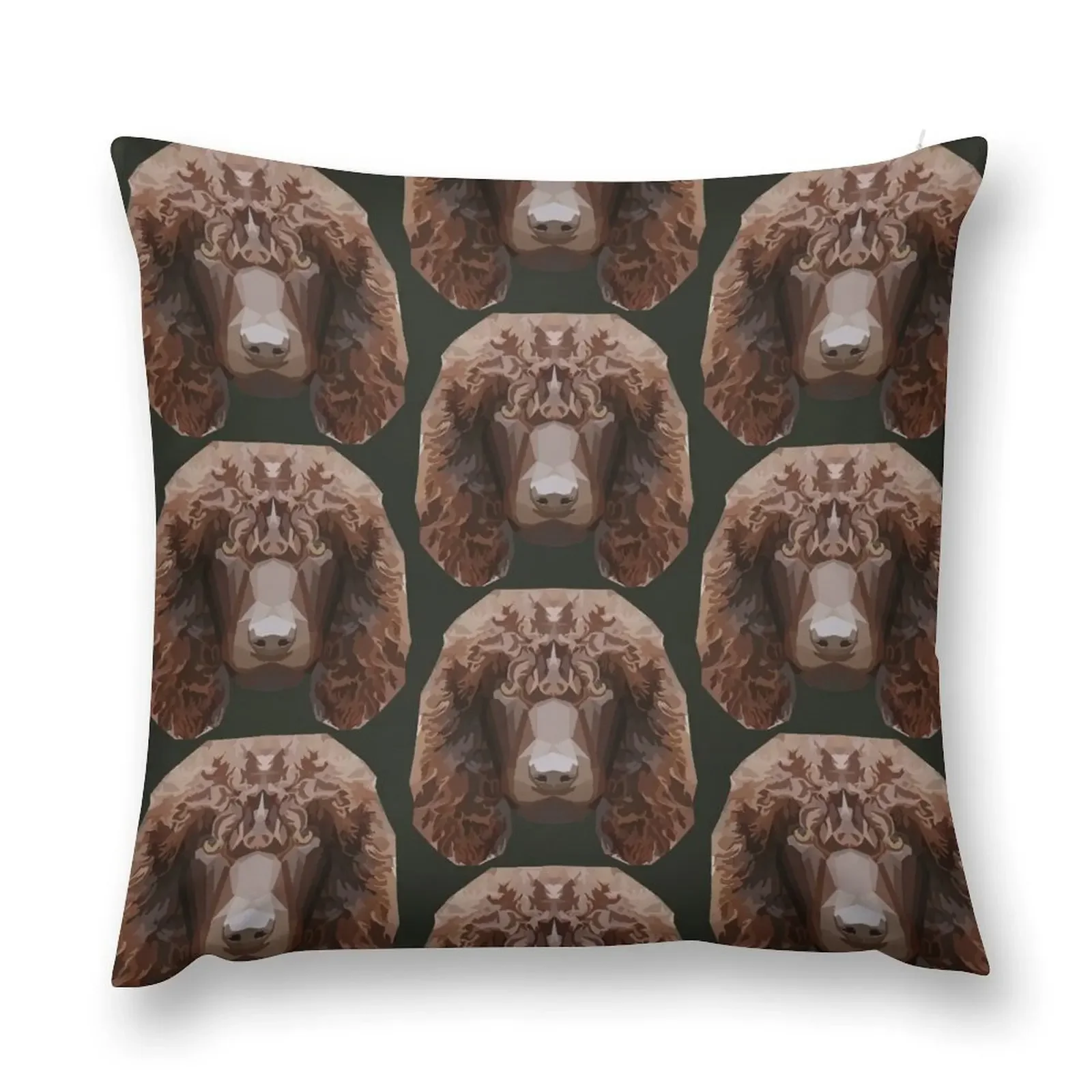 Irish Water Spaniel - IWS - Dog - Rare Breed Water Dog Throw Pillow home decor items Pillow Cases Decorative pillow