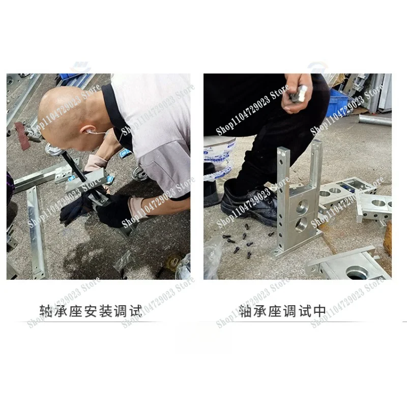 Hot-Selling Square Slider Housing Adjustable Double Single Bearing Holder Heavy Duty Stainless Steel Roller Bracket with Shaft