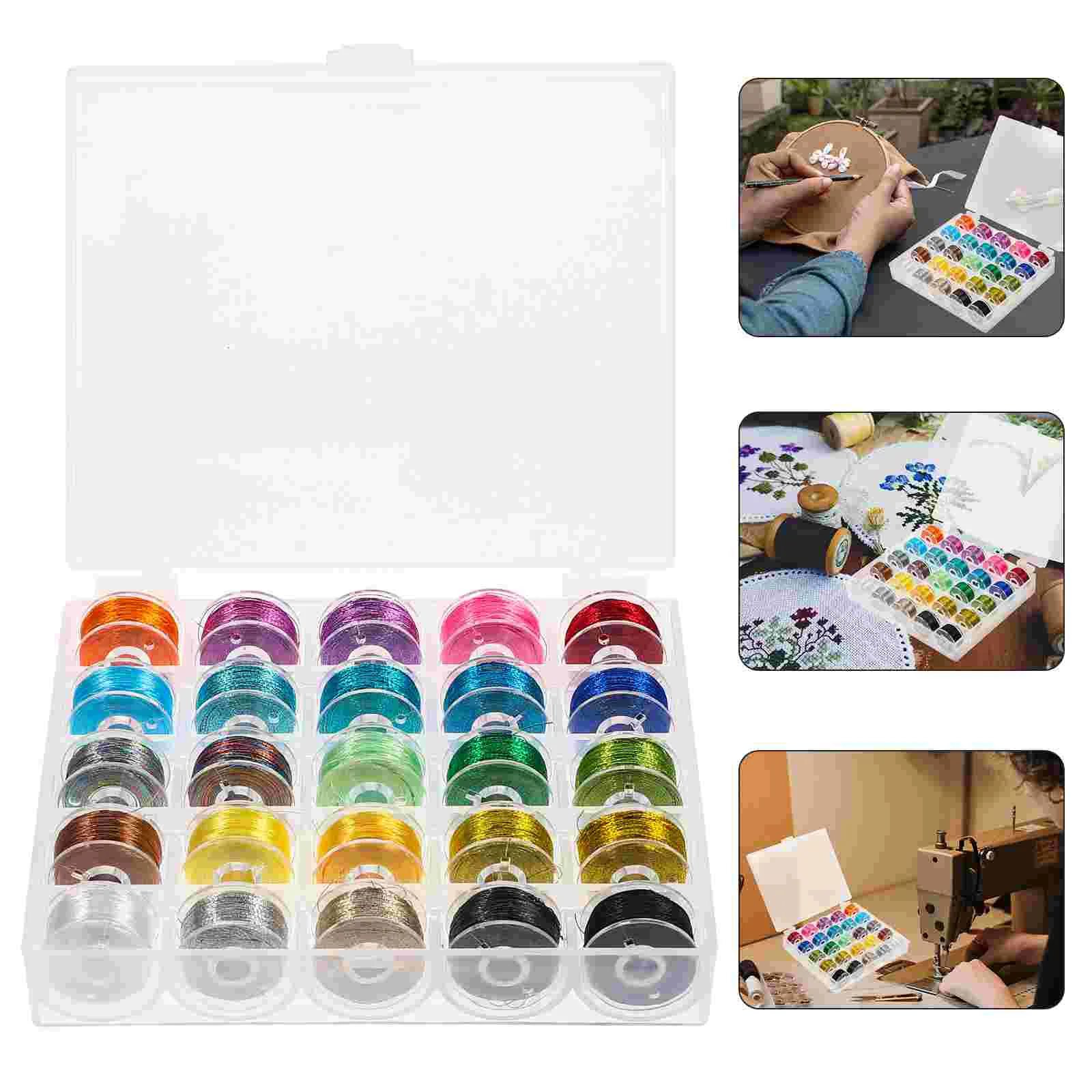 

Embroidery Thread Threads for Sewing DIY Supplies Wear-resistant Metallic Floss