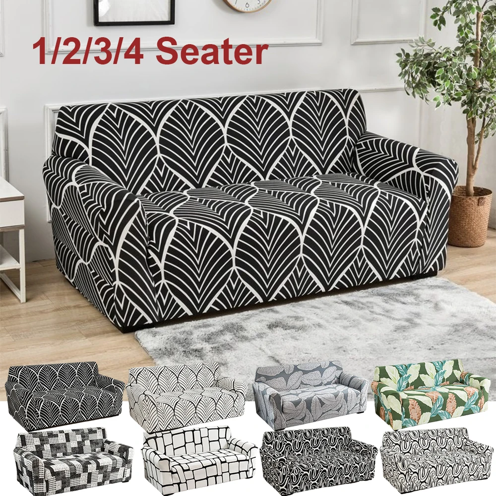 

Full-Cover Sofa Slipcover European Prints Design Non-Slip Sofa Protector 1/2/3/4 Seater for Home Hotel Office Housse De Coussin