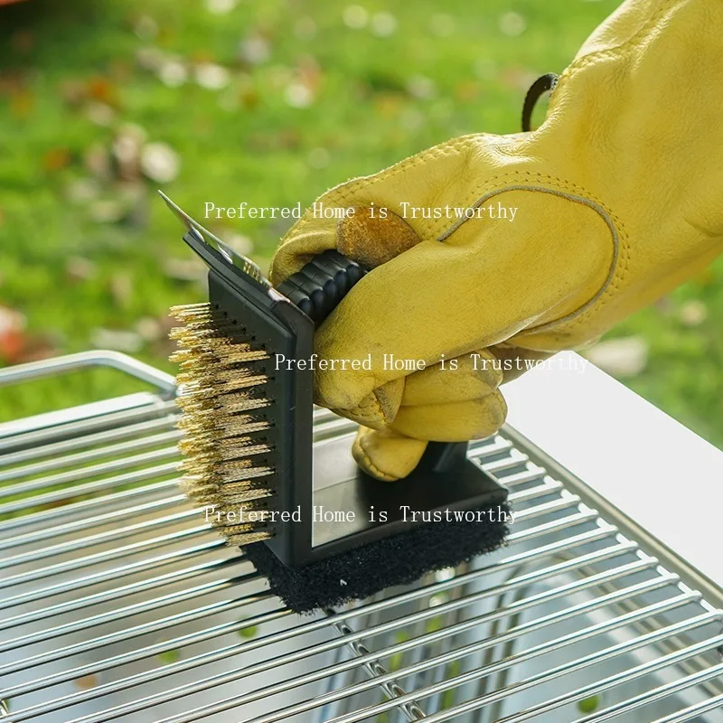 Cleaning Tools 3-in-1 Outdoor Courtyard Barbecue Stove, Barbecue Rack Cleaning Accessories and Tools