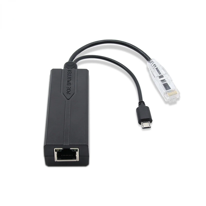 MicroUSB/DC48V Naar 12V/Type-C Gigabit POE Splitter Standaard 48V Naar 5V Voedingsmodule netwerkkabel Naar Android POE Splitter