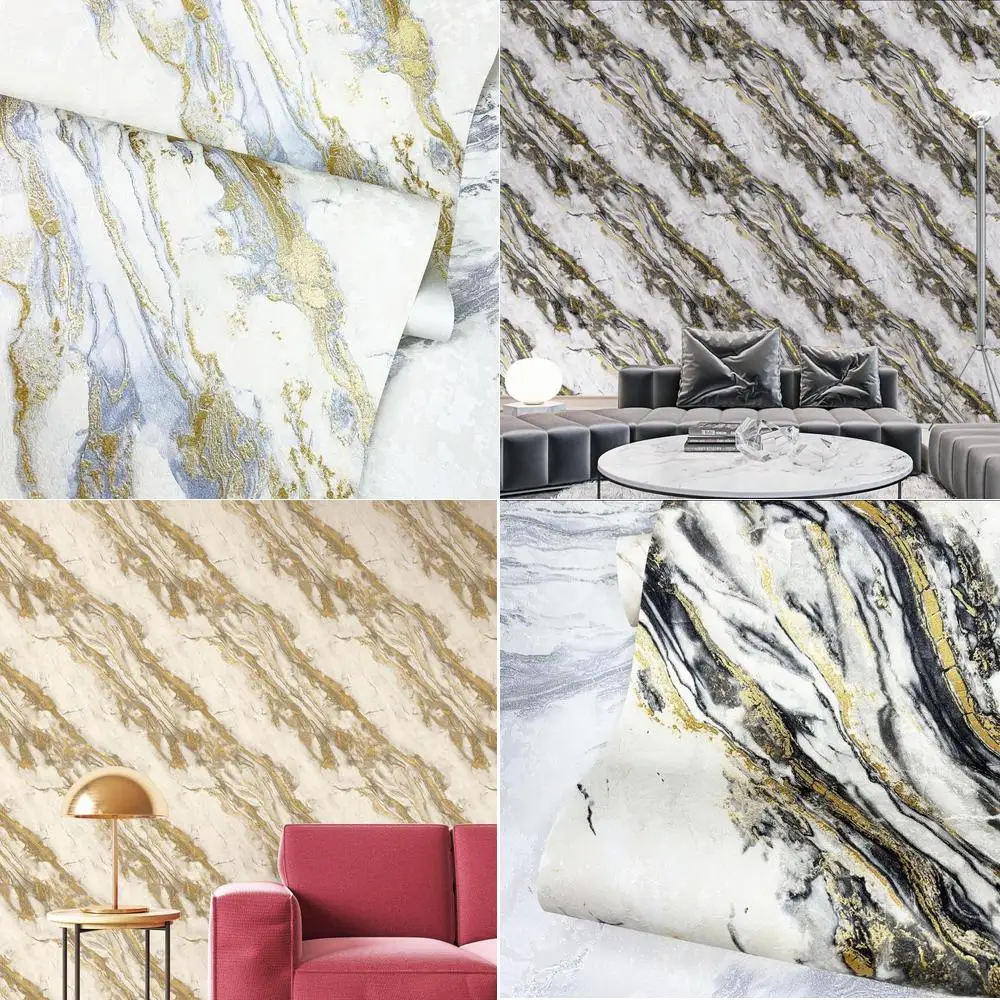 

3D тисненые обои из искусственного мрамора, фоновая стена из ПВХ для гостиной, отеля, ресторана, доступны на складе